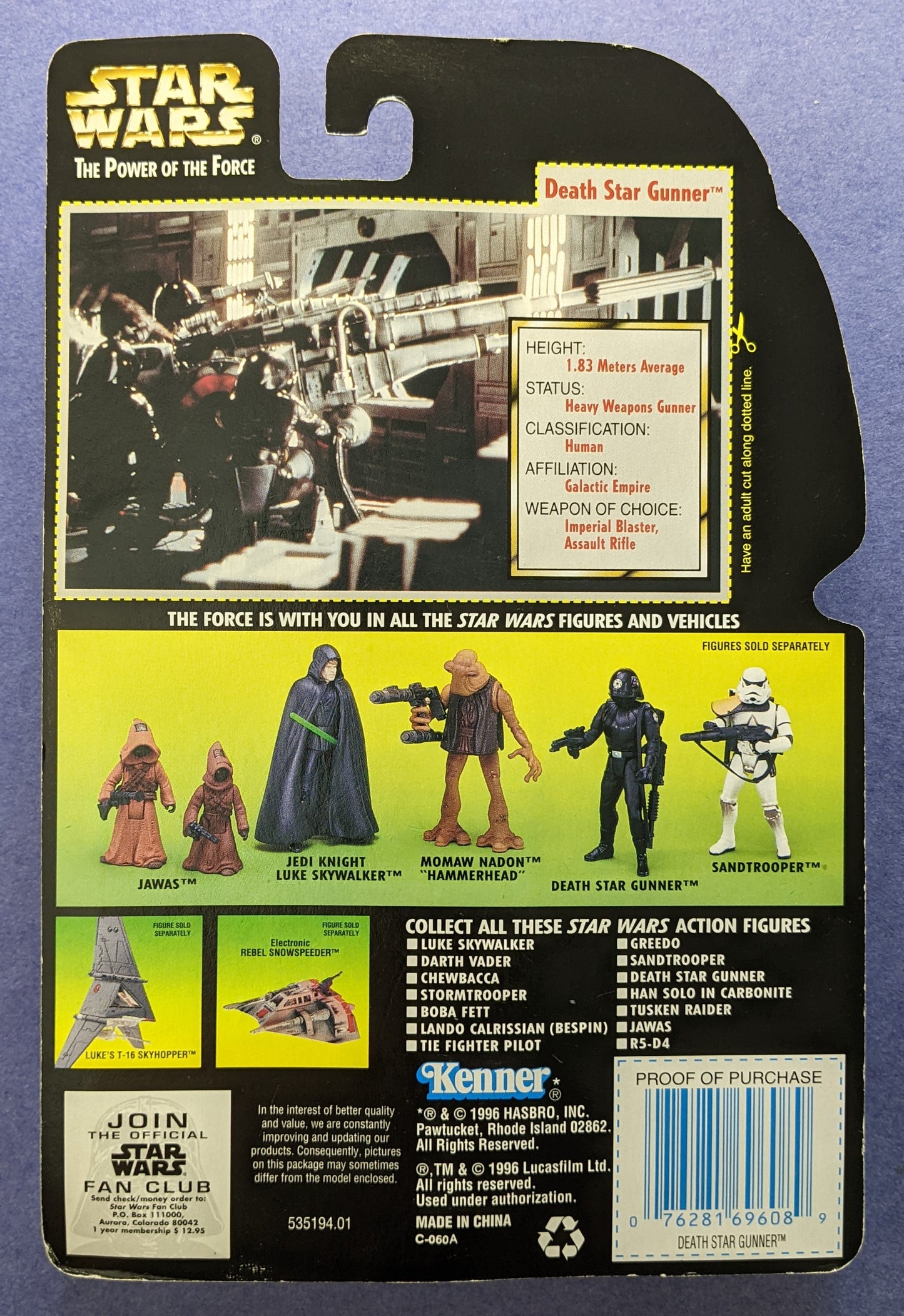 1996 Star Wars Power Of The Force (Vintage) - Death Star Gunner