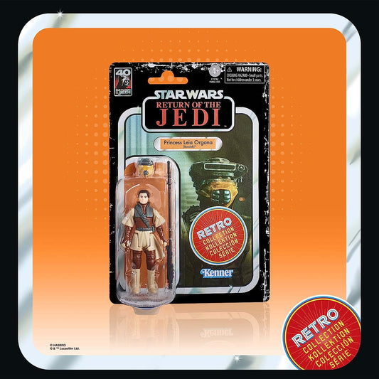 Hasbro Star Wars Return Of The Jedi Retro Action Figure - Princess Leia (Boushh)