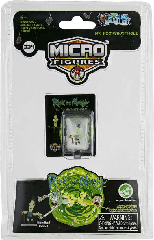 World's Smallest Micro Figures Mego Rick & Morty - Mr. Poopybutthole