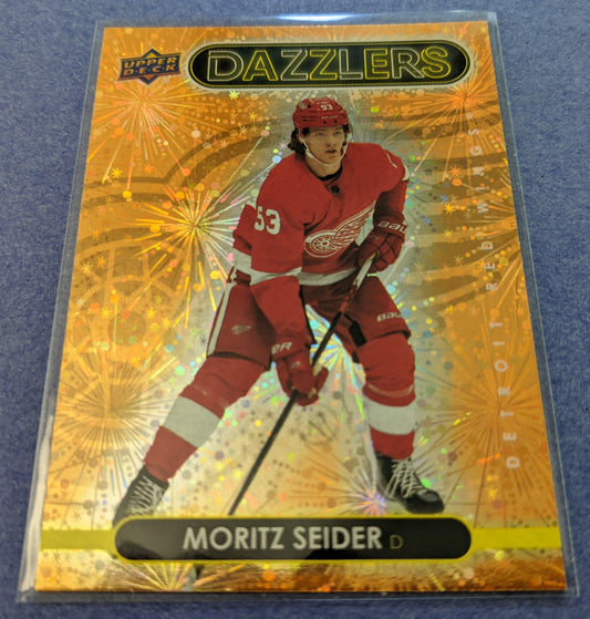 2021-22 Upper Deck Series 2 - Moritz Seider Dazzlers #DZ-67 (Gold)