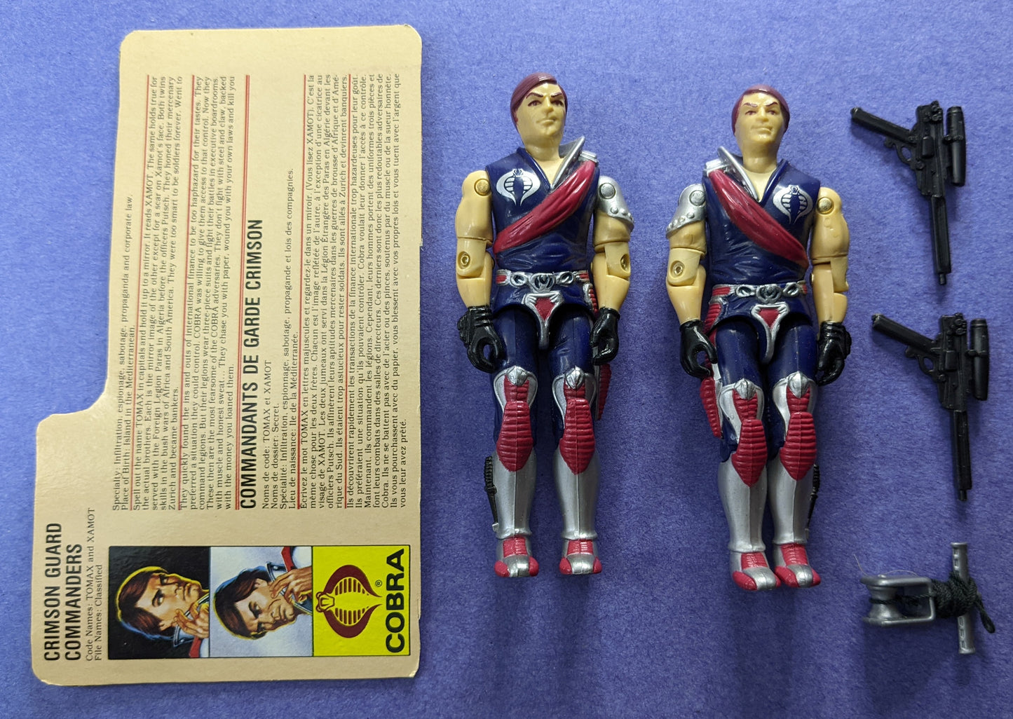 1985 Hasbro G.I. Joe A Real American Hero (Vintage) - Crimson Guard Commanders Tomax & Xamot