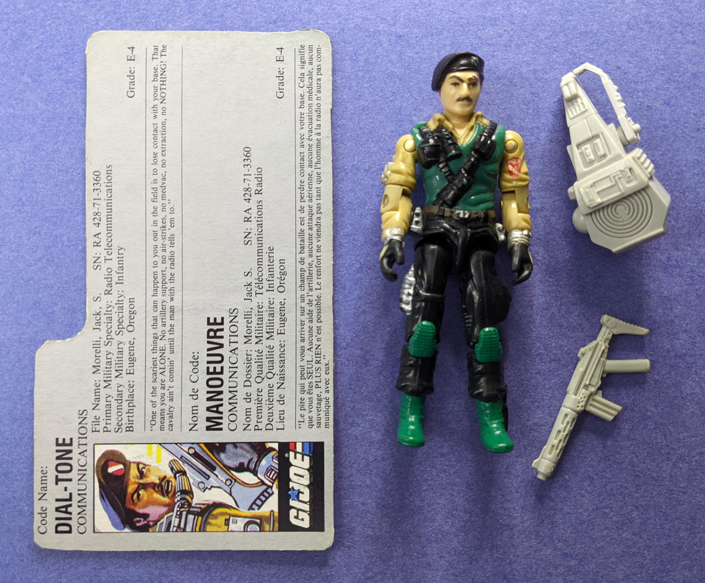 1986 Hasbro G.I. Joe A Real American Hero (Vintage) - Dial Tone