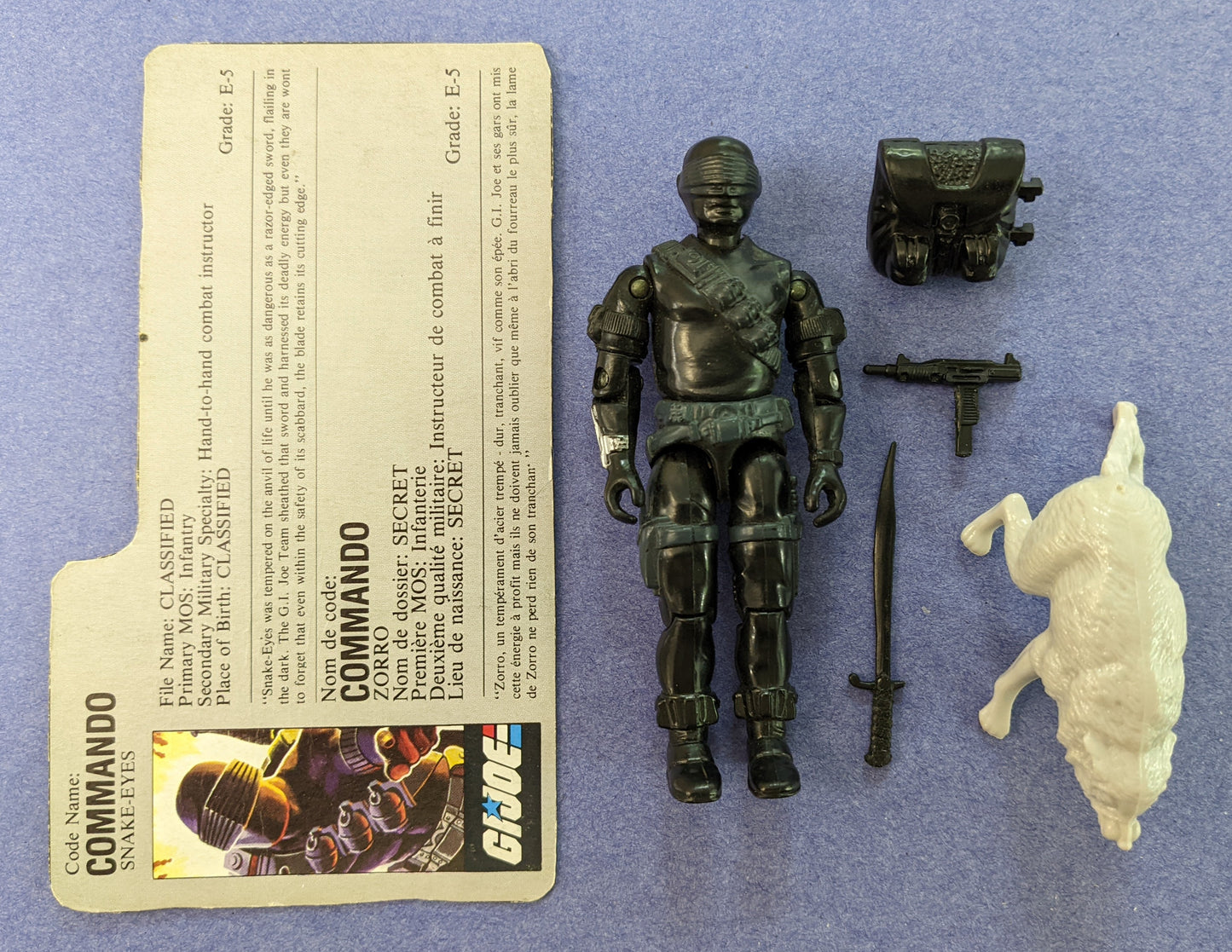 1985 Hasbro G.I. Joe A Real American Hero (Vintage) - Snake Eyes (v2)