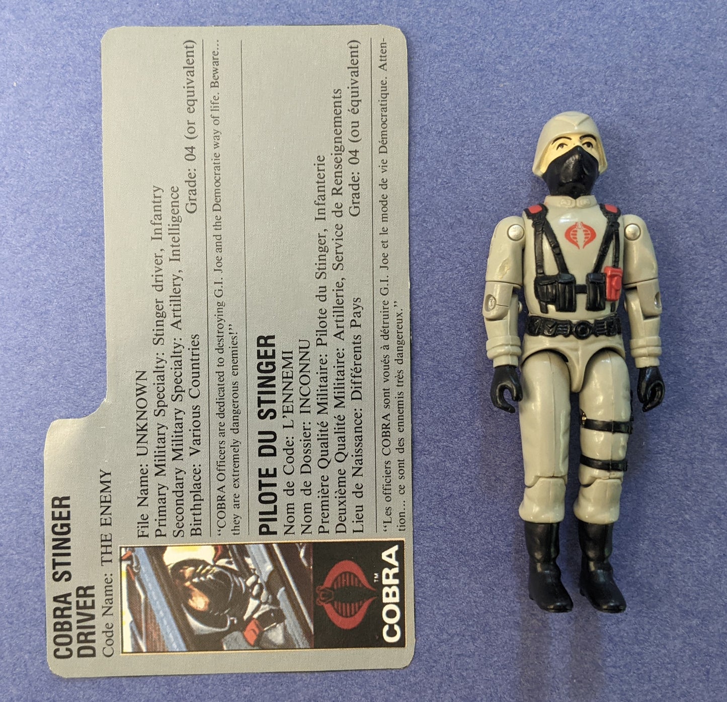 1982 Hasbro G.I. Joe A Real American Hero (Vintage) - Cobra Stinger Driver