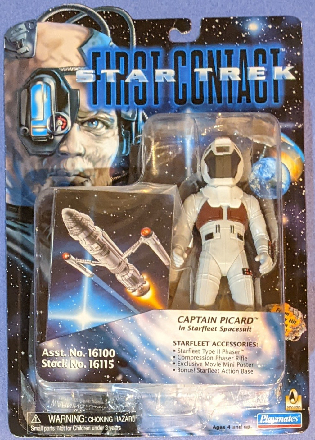 1996 Playmates Star Trek First Contact (Vintage) - Captain Picard (in Starfleet Spacesuit)