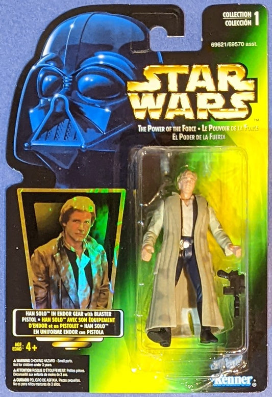 1996 Kenner Star Wars Power Of The Force (Vintage) - Han Solo in Endor Gear