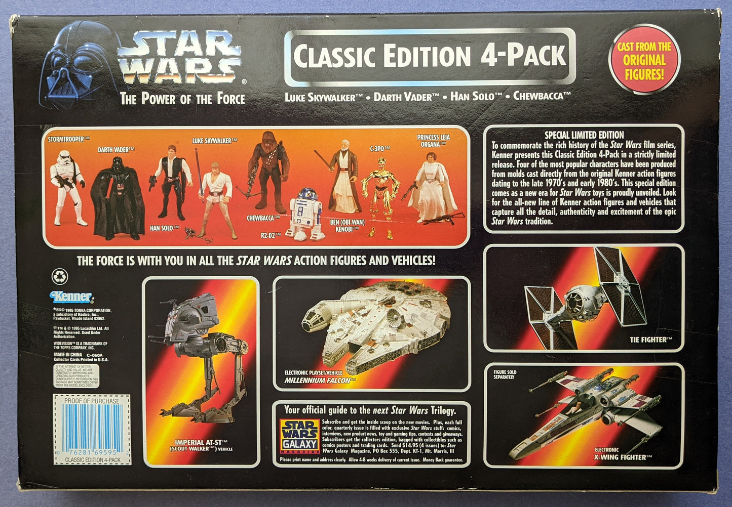 1995 Star Wars Power Of The Force Classic Edition 4-Pack (Vintage)