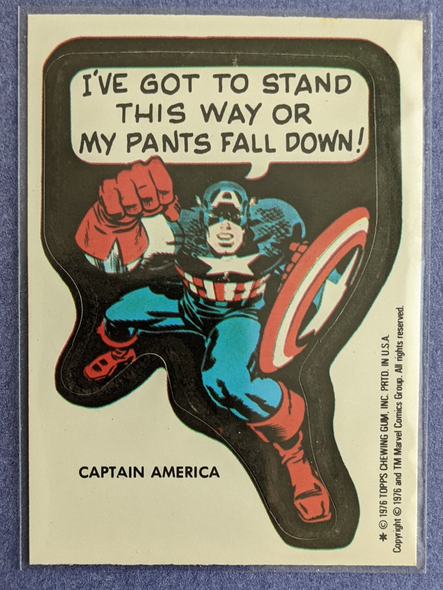 1976 Topps Marvel Super Heroes - Captain America