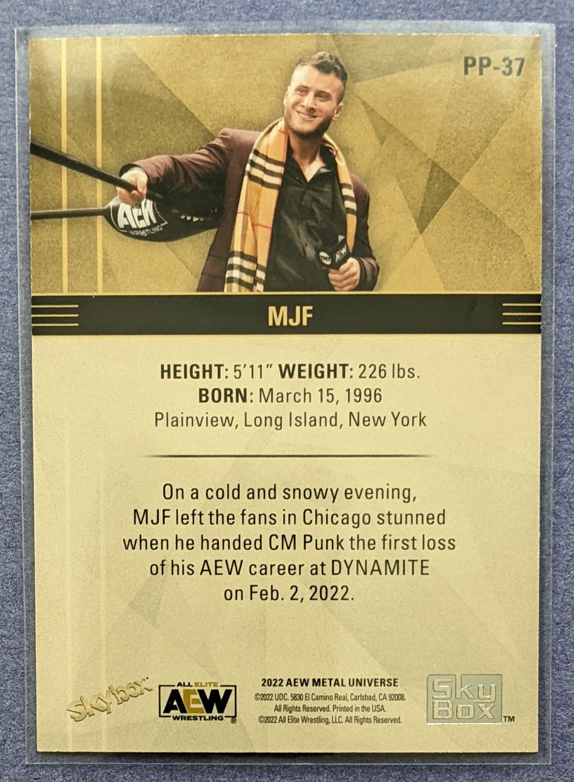 2022 Skybox AEW Metal Universe - MJF Premium # PP-37