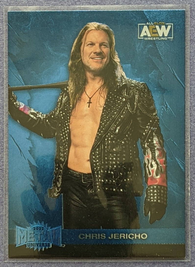 2022 Skybox AEW Metal Universe - Chris Jericho Blue Parallel #133