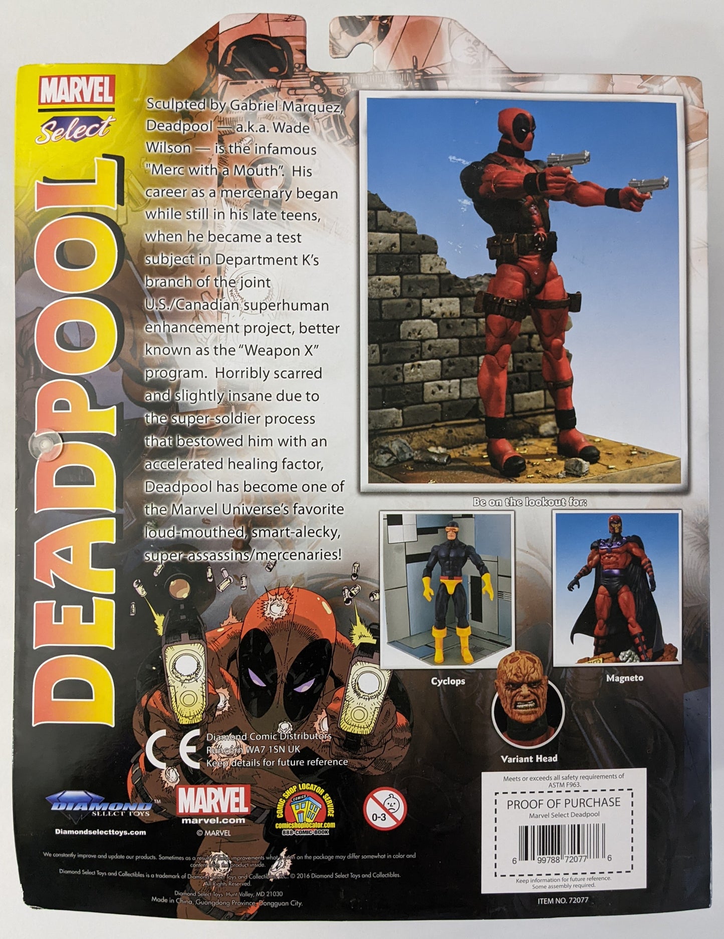 2016 Marvel Select Action Figure - Deadpool Masked