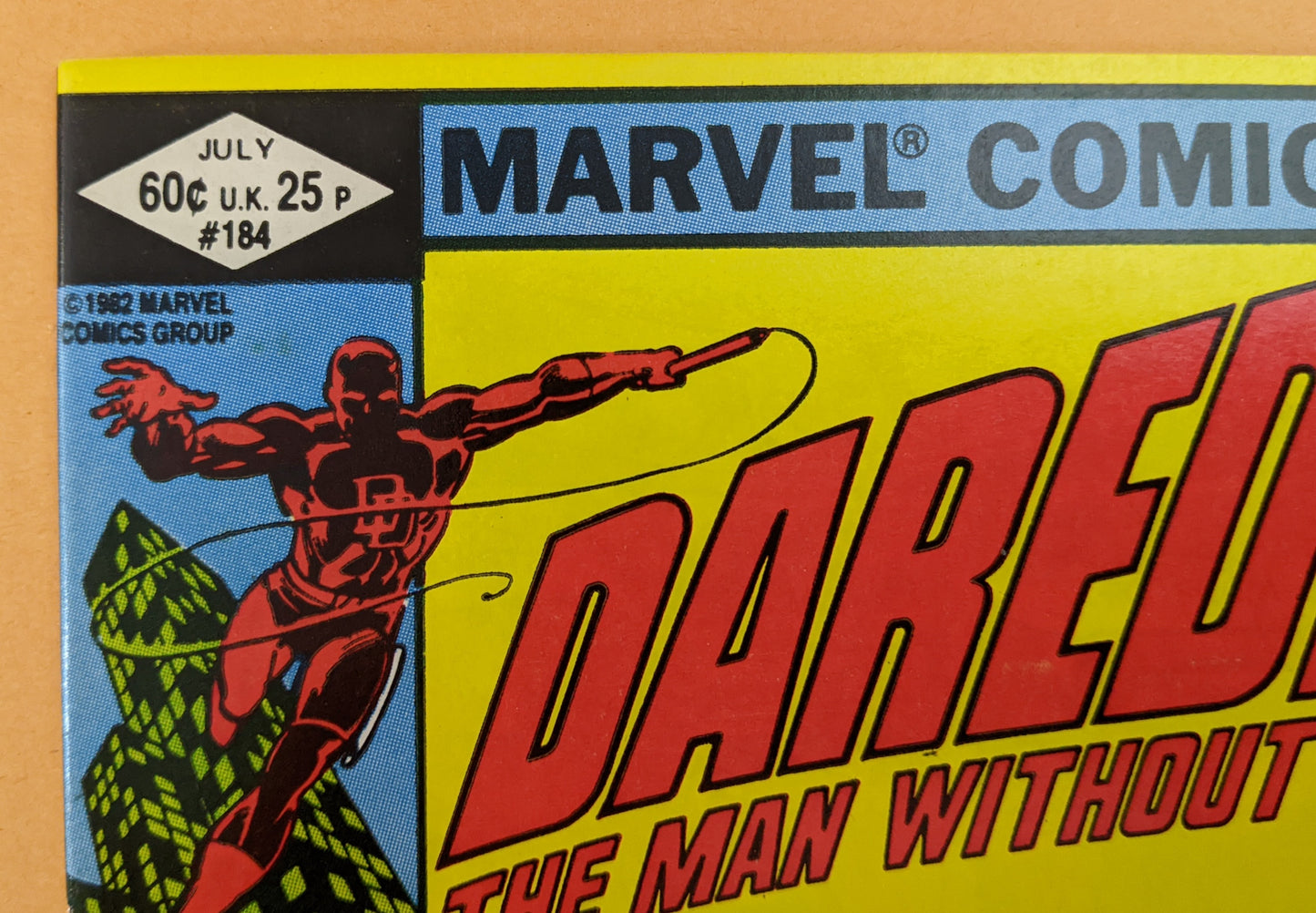 1982 Marvel Comics - Daredevil The Man Without Fear #184