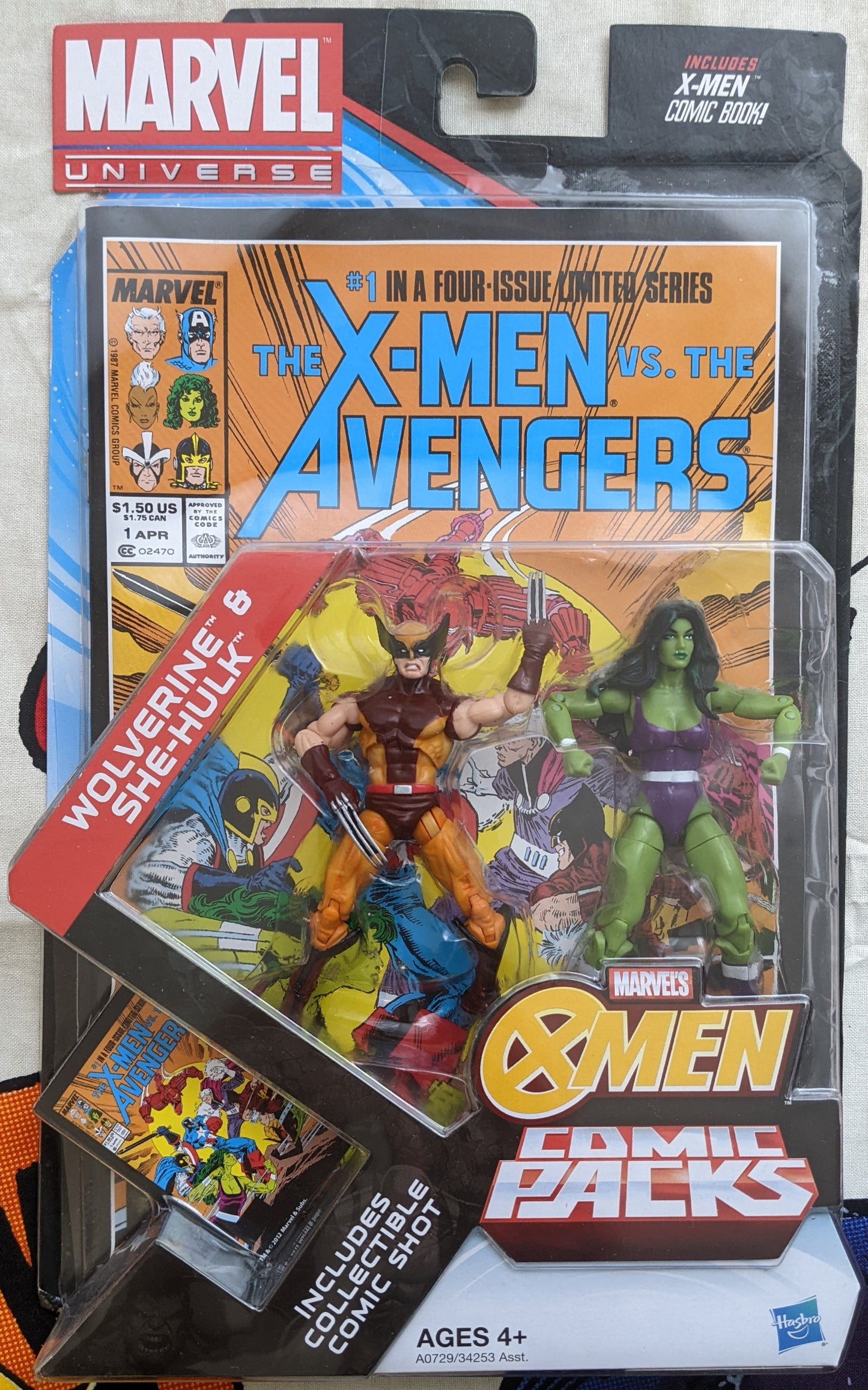 2012 Marvel Universe Comic Packs (Vintage) - Wolverine & She-Hulk 2-Pack