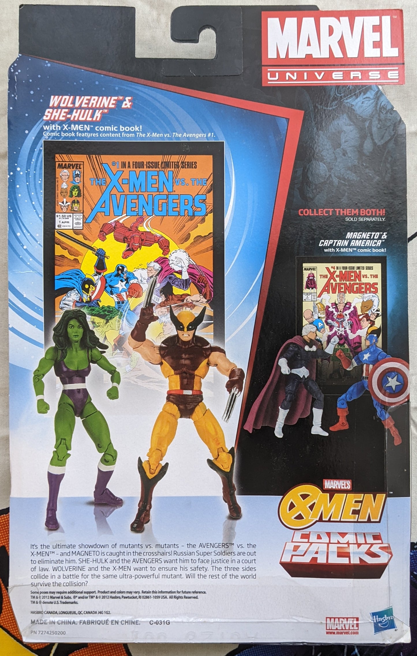 2012 Marvel Universe Comic Packs (Vintage) - Wolverine & She-Hulk 2-Pack