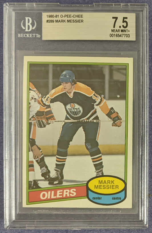 1980-81 O-Pee-Chee - Mark Messier RC #289 (BGS 7.5)