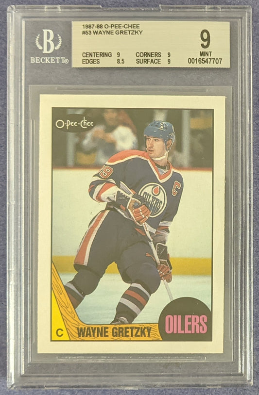 1987-88 O-Pee-Chee - Wayne Gretzky #53 (BGS 9)