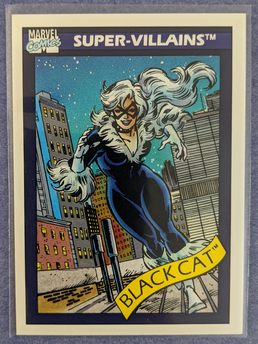 1990 Impel Marvel Universe Series 1 - Super Villains Black Cat #72