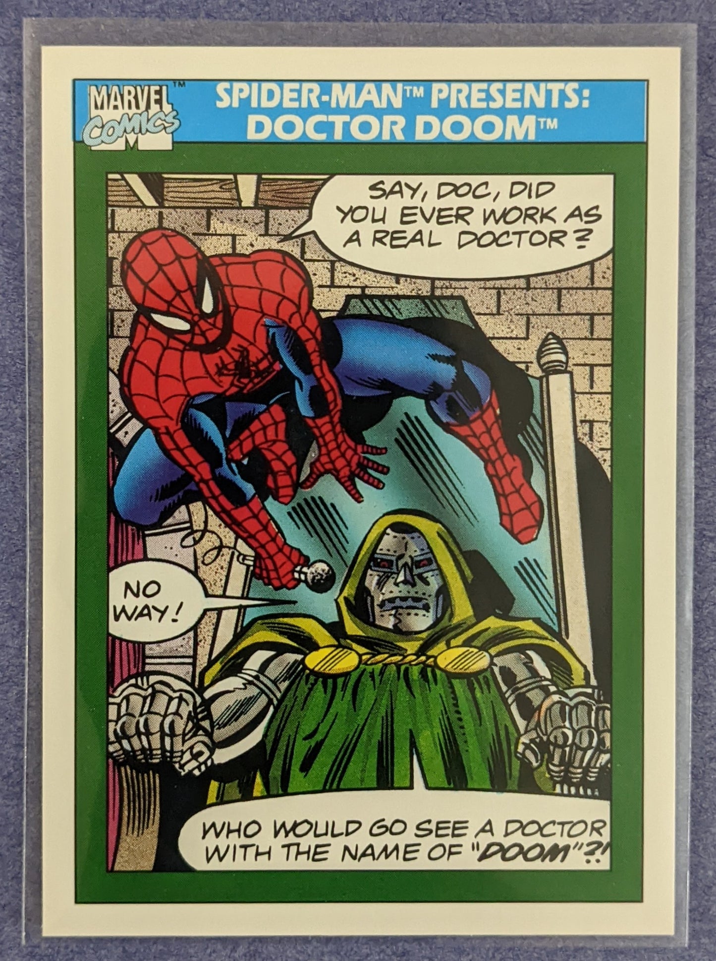 1990 Impel Marvel Universe Series 1 - Spider-Man Presents: Dr. Doom #150