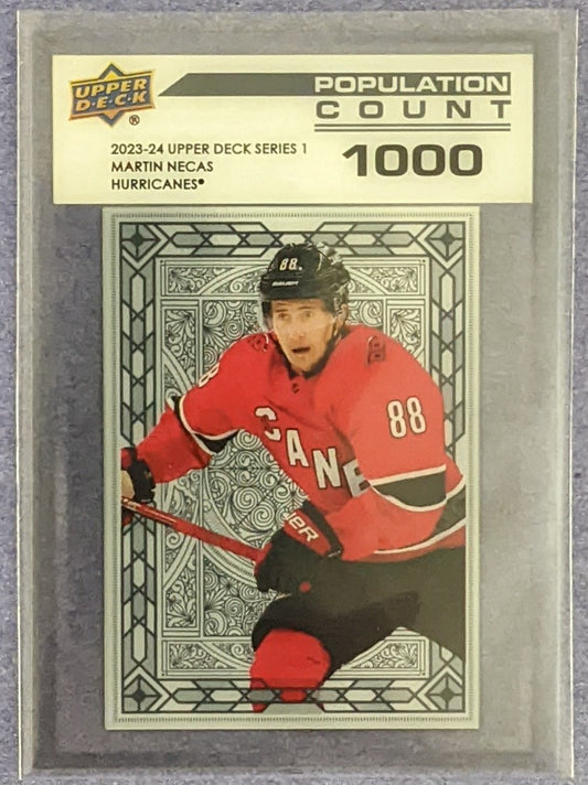 2023-24 Upper Deck Series 1 - Martin Necas Population Count 1000