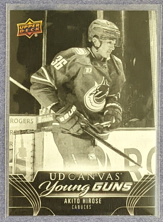 2023-24 Upper Deck Series 1 - Akito Hirose UD Canvas Young Guns RC #C119