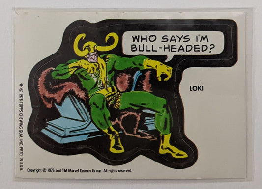 1976 Topps Marvel Super Heroes - Loki