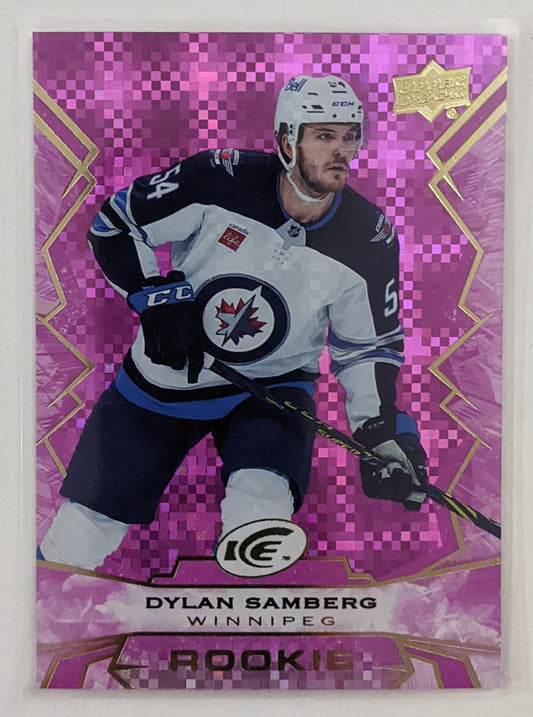 2022-23 UD Ice - Dylan Samberg RC #127 (Purple Parallel)