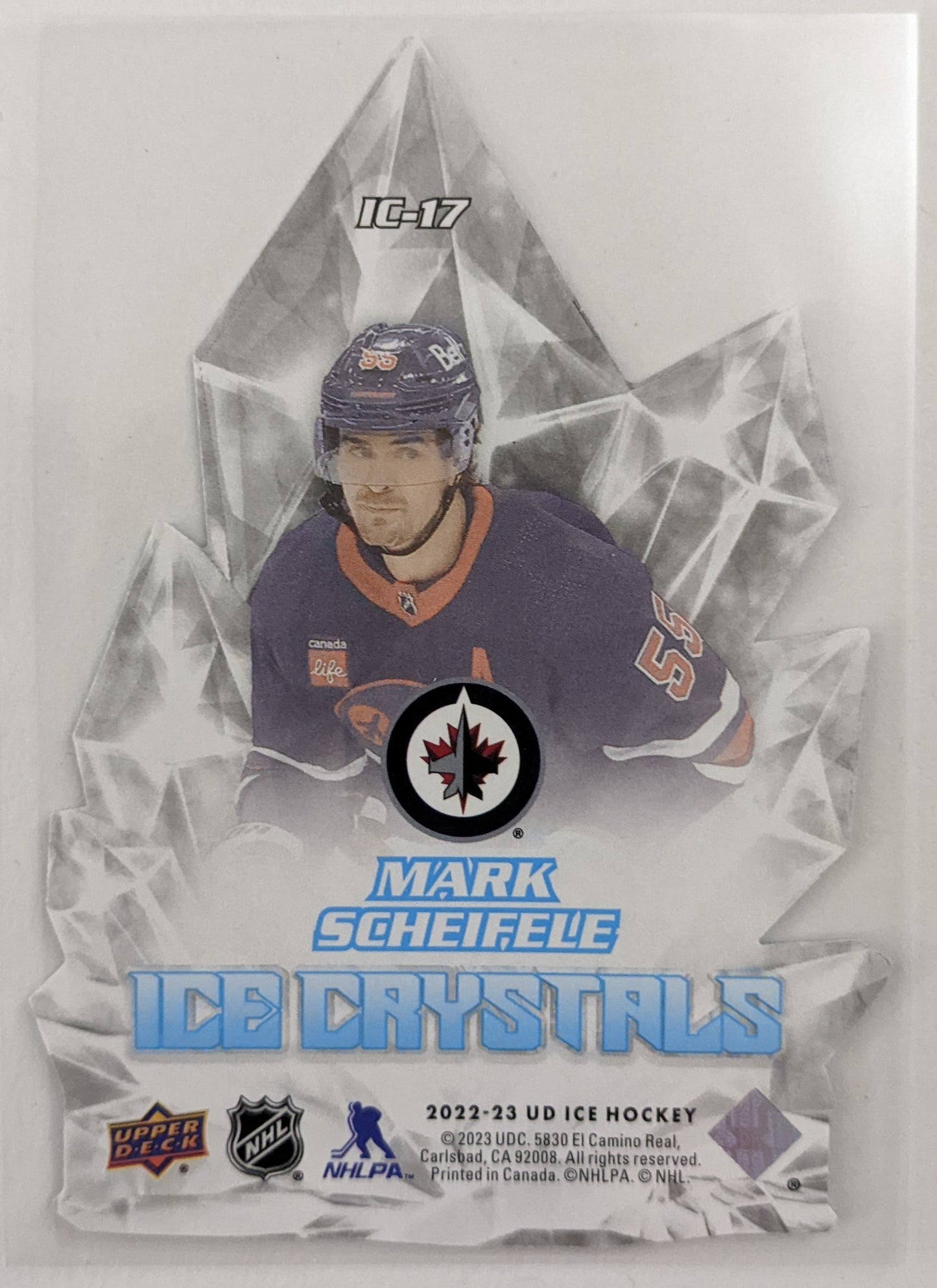 2022-23 UD Ice - Mark Scheifele Ice Crystals #IC-17