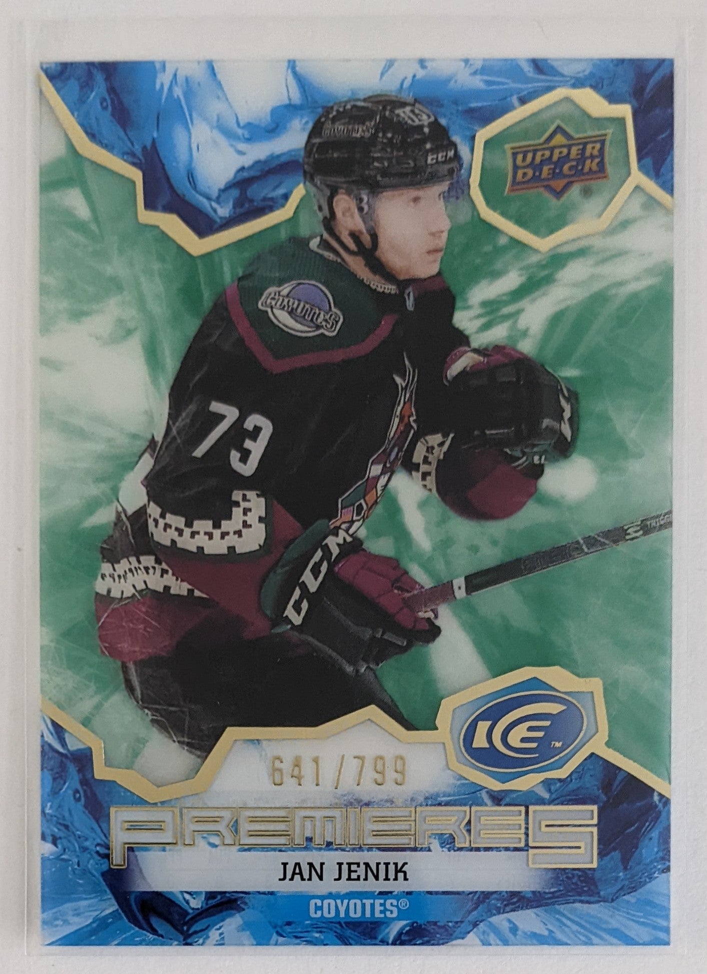 2021-22 Upper Deck Ice - Jan Jenik Premieres RC #186 (641/799)