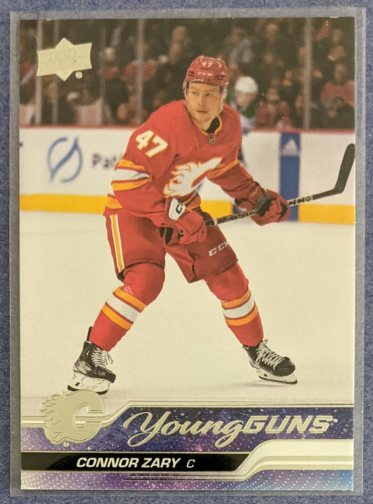 2023-24 Upper Deck Series 2 - Connor Zary Young Guns RC #496