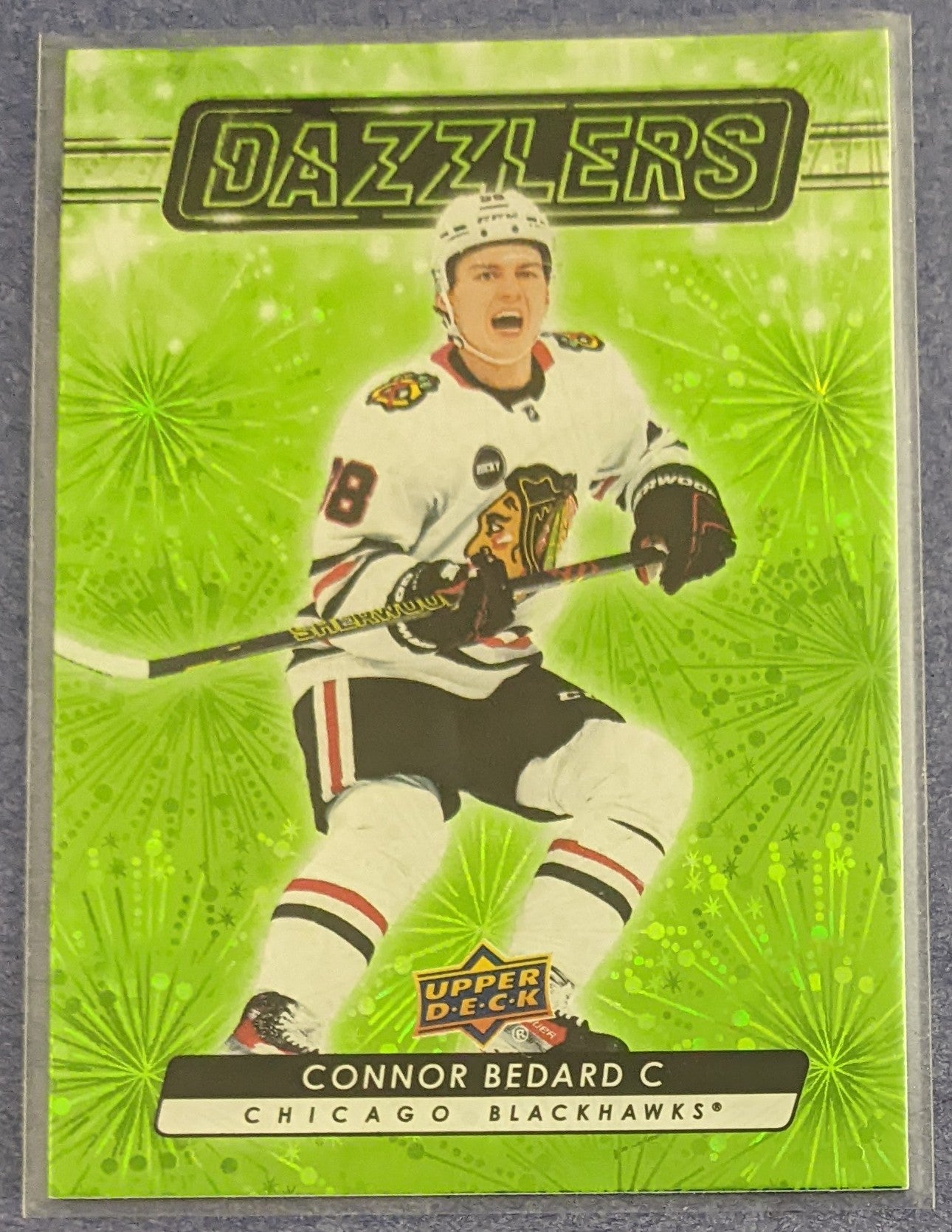 2023-24 Upper Deck Series 2 - Connor Bedard Dazzlers #DZ-79 (Green)