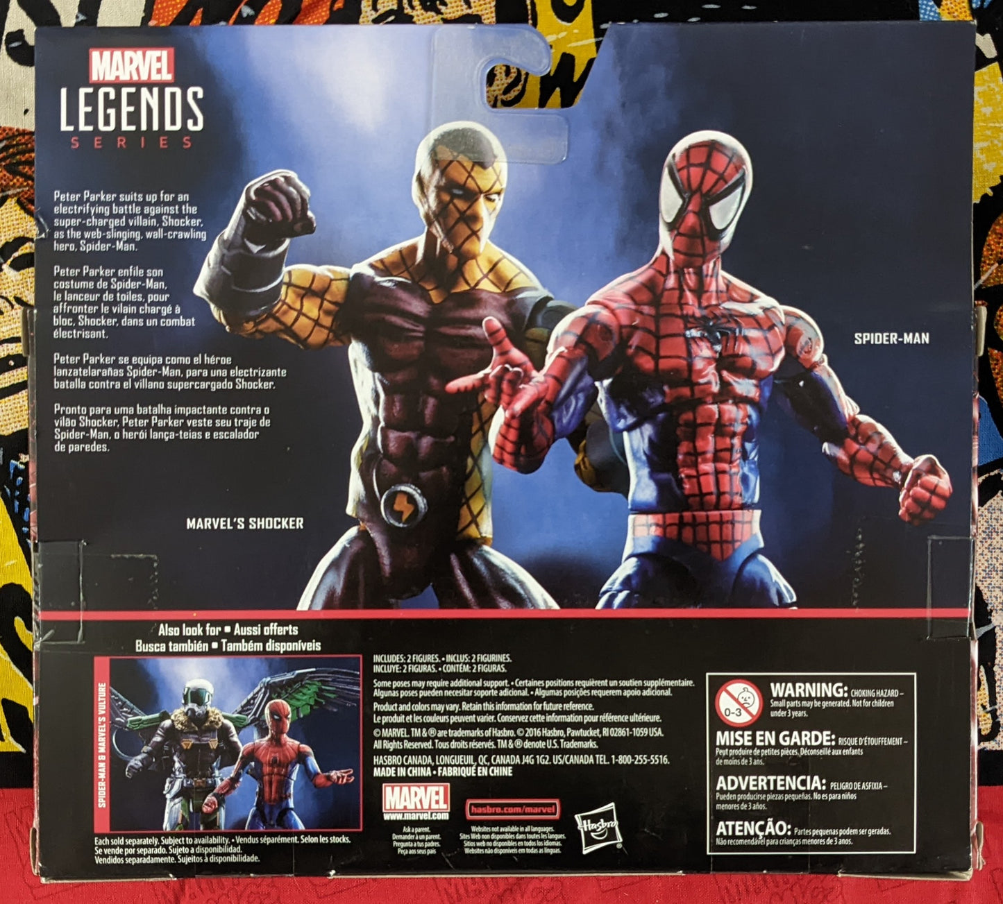 2016 Marvel Legends Series Spiderman - Shocker & Spiderman