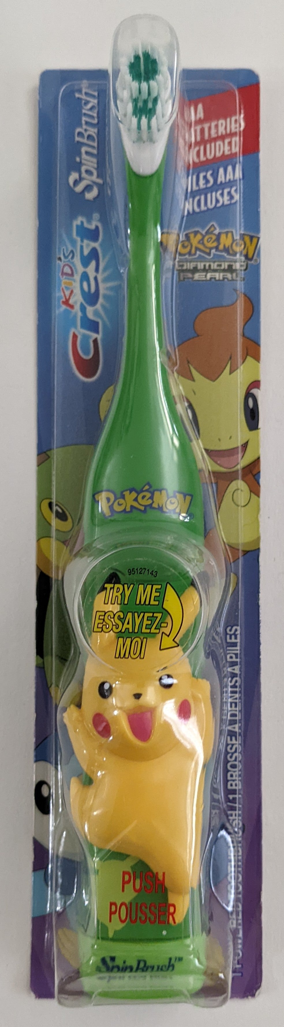 2007 Crest Spinbrush - Pokemon Diamond & Pearl Pikachu