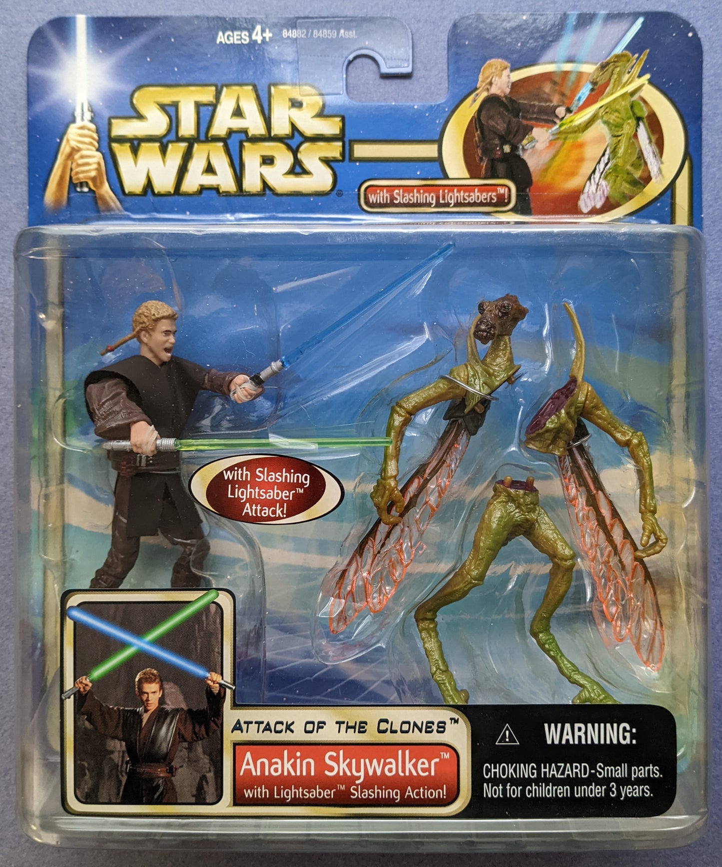 2002 Star Wars Attack Of The Clones (Vintage) - Anakin Skywalker with Lightsaber