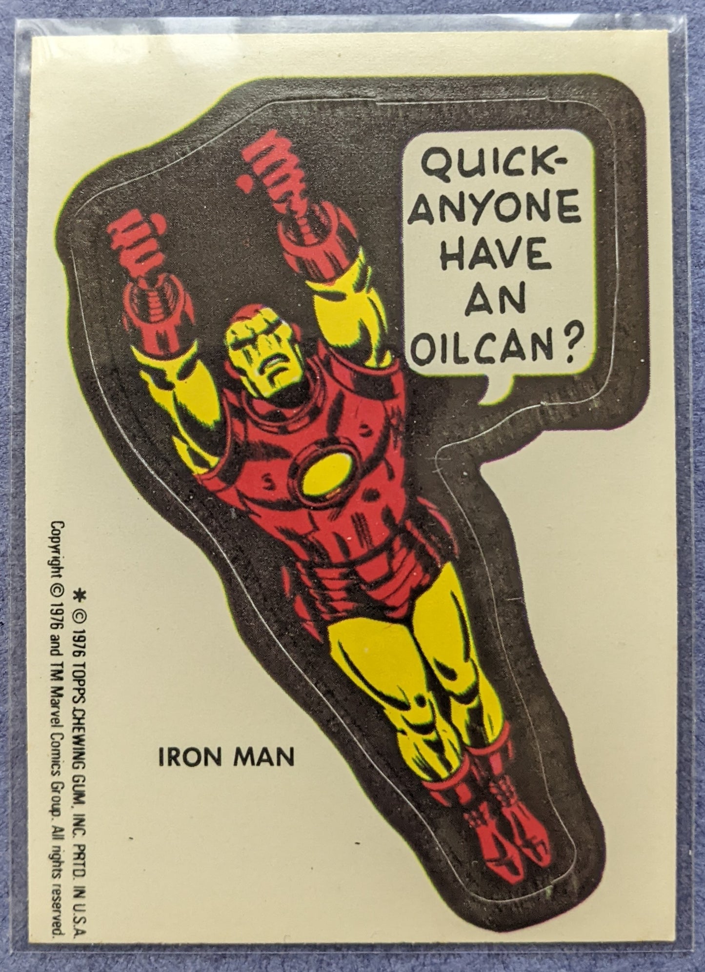 1976 Topps Marvel Super Heroes - Iron Man