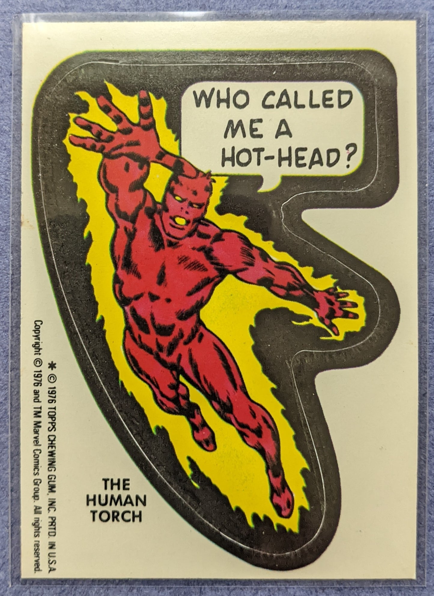 1976 Topps Marvel Super Heroes - The Human Torch