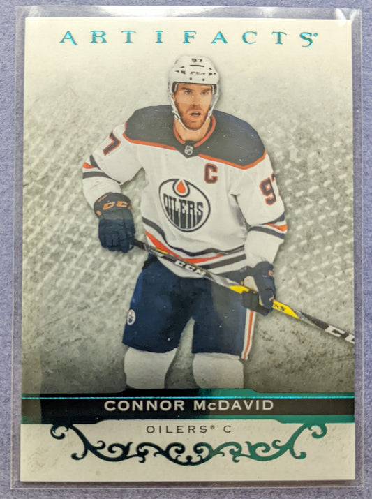 2021-22 UD Artifacts - Connor McDavid #101 (Teal Parallel)