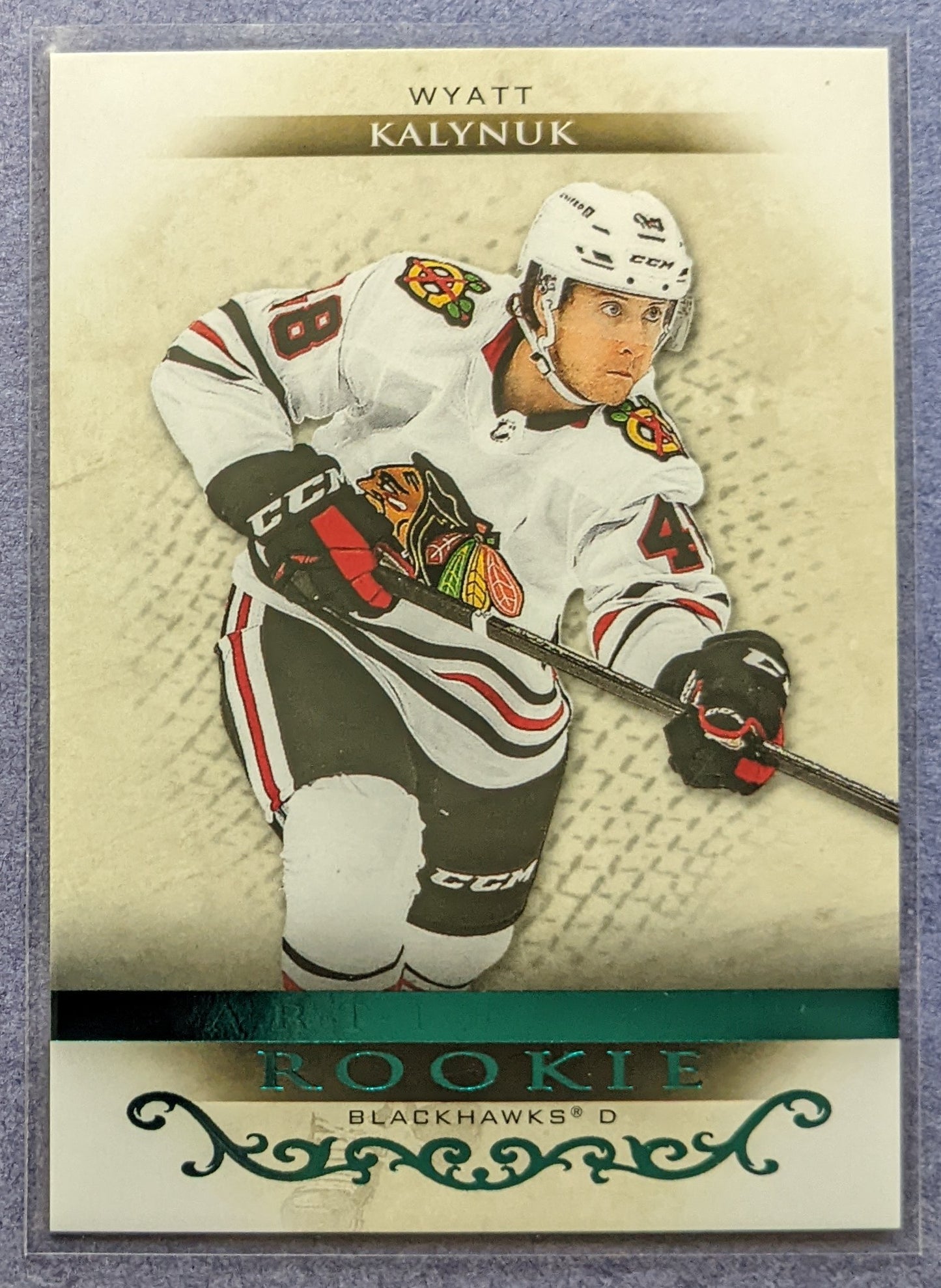 2021-22 UD Artifacts - Wyatt Kalynuk Rookie #172 (Teal Parallel)