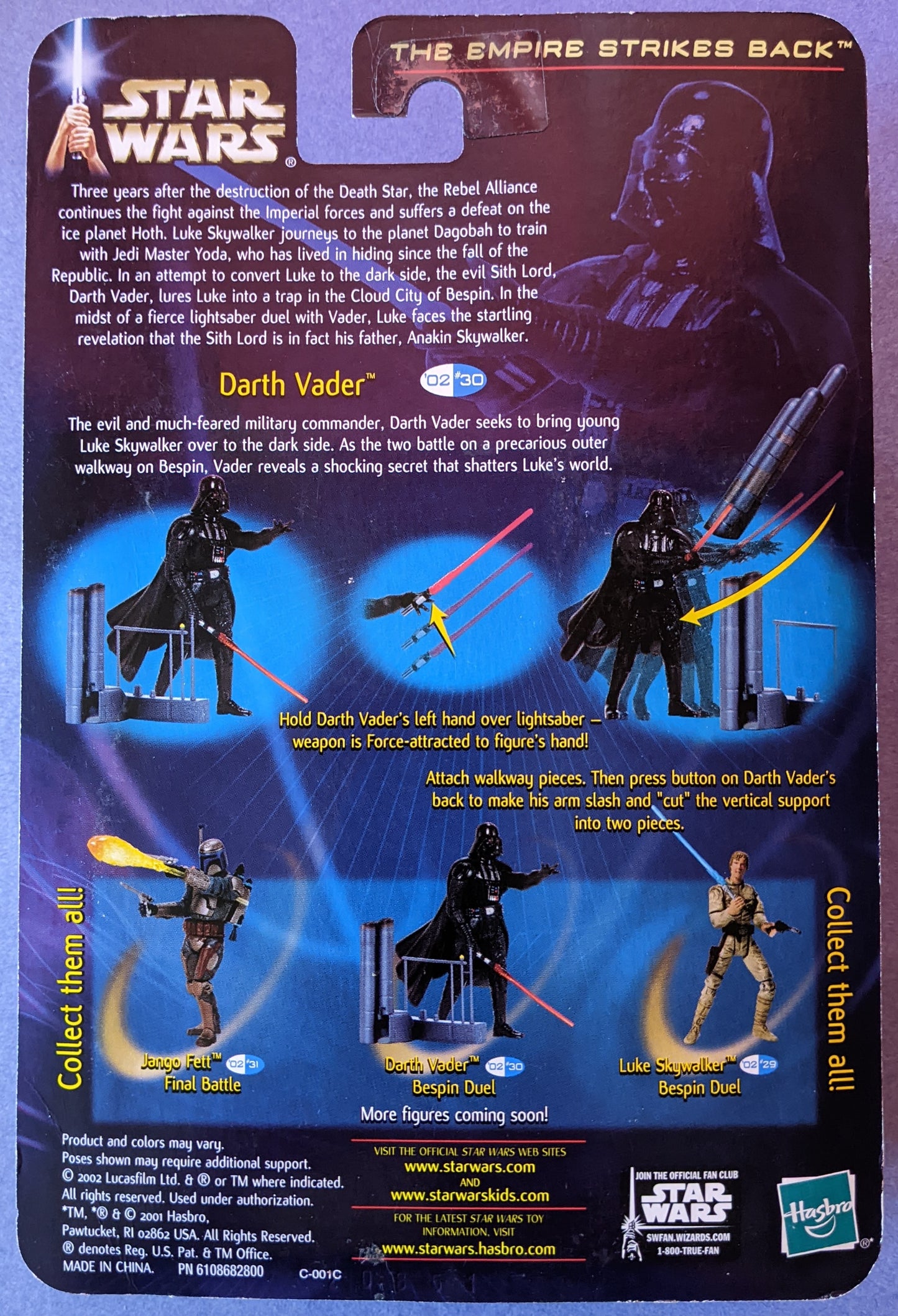 2002 Star Wars The Empire Strikes Back (Vintage) - Darth Vader Bespin Duel