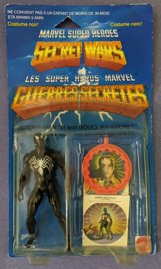 1984 Mattel Marvel Super Heroes Secret Wars (Vintage) - Black Suit Spider-Man