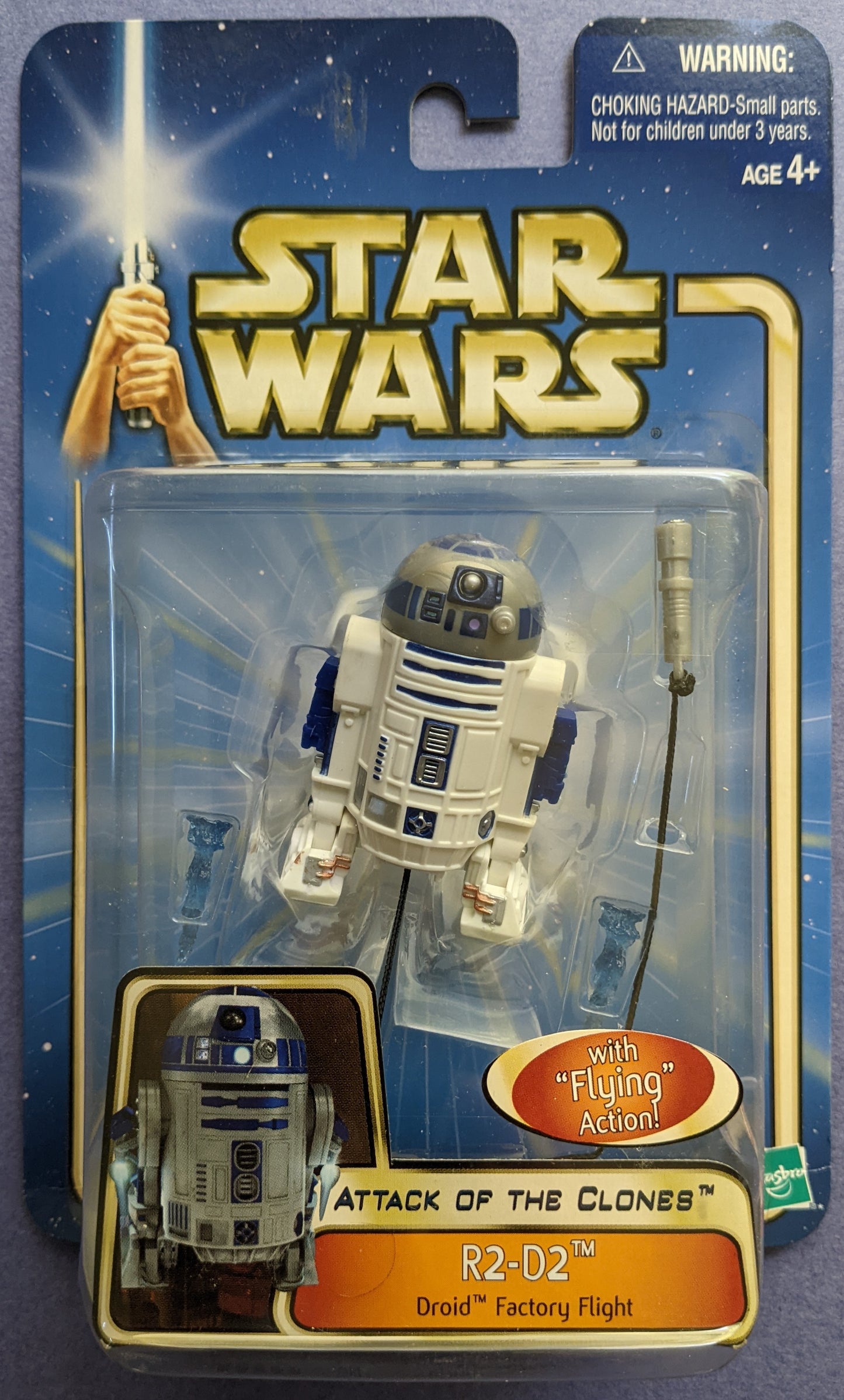 2002 Hasbro Star Wars Attack Of The Clones (Vintage) - R2-D2 Droid Factory Flight