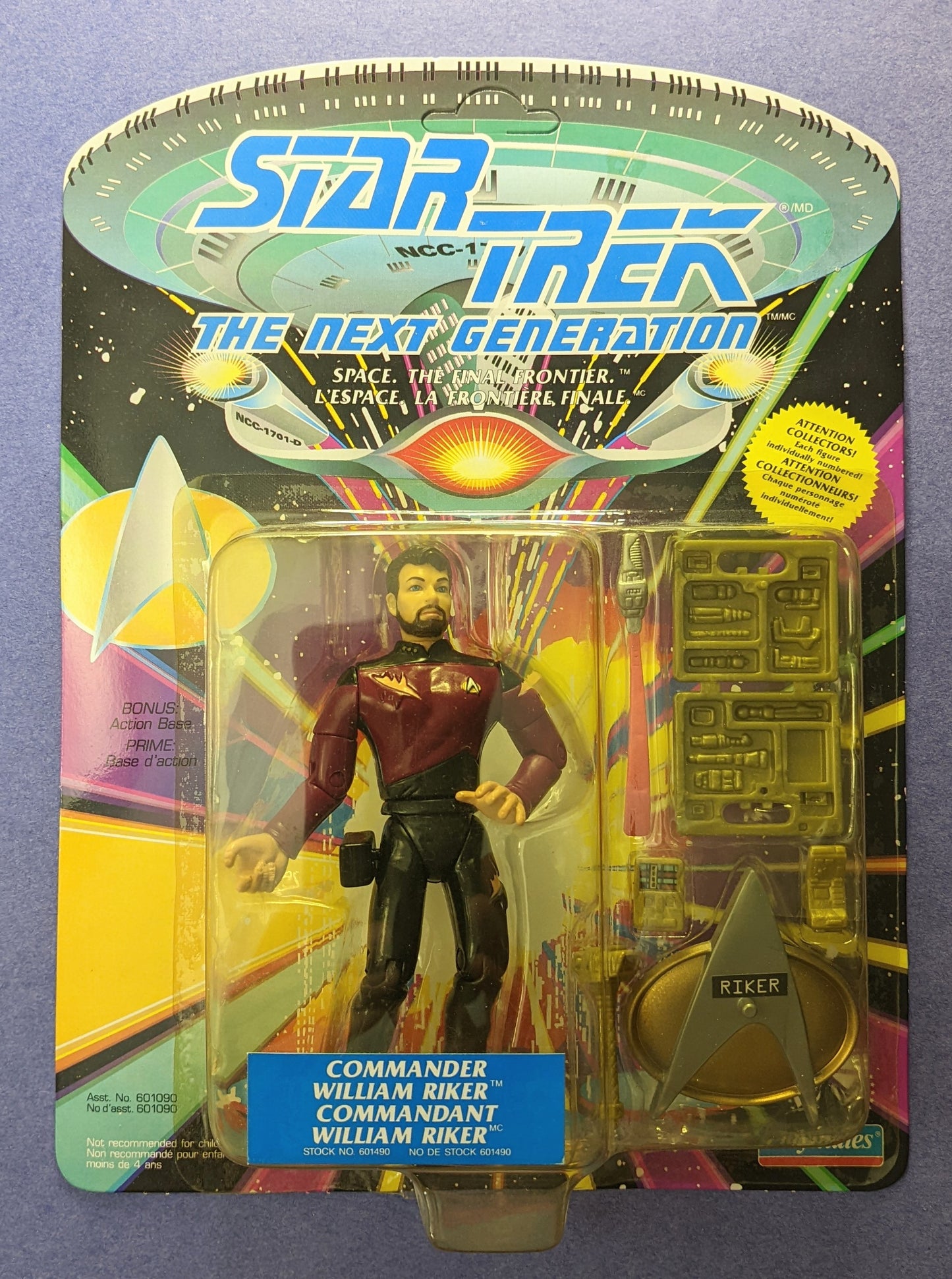 1992 Playmates Star Trek The Next Generation (Vintage) - Commander William Riker