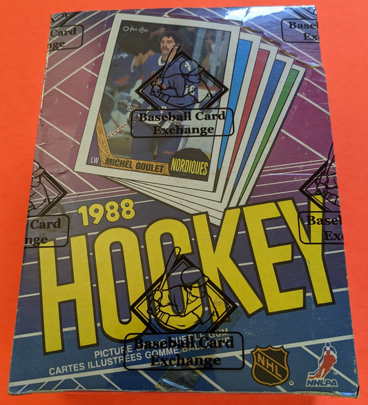 1987-88 O-Pee-Chee Hockey Full Box (Vintage) - 48 Unopened Packs (BBCE Auth)