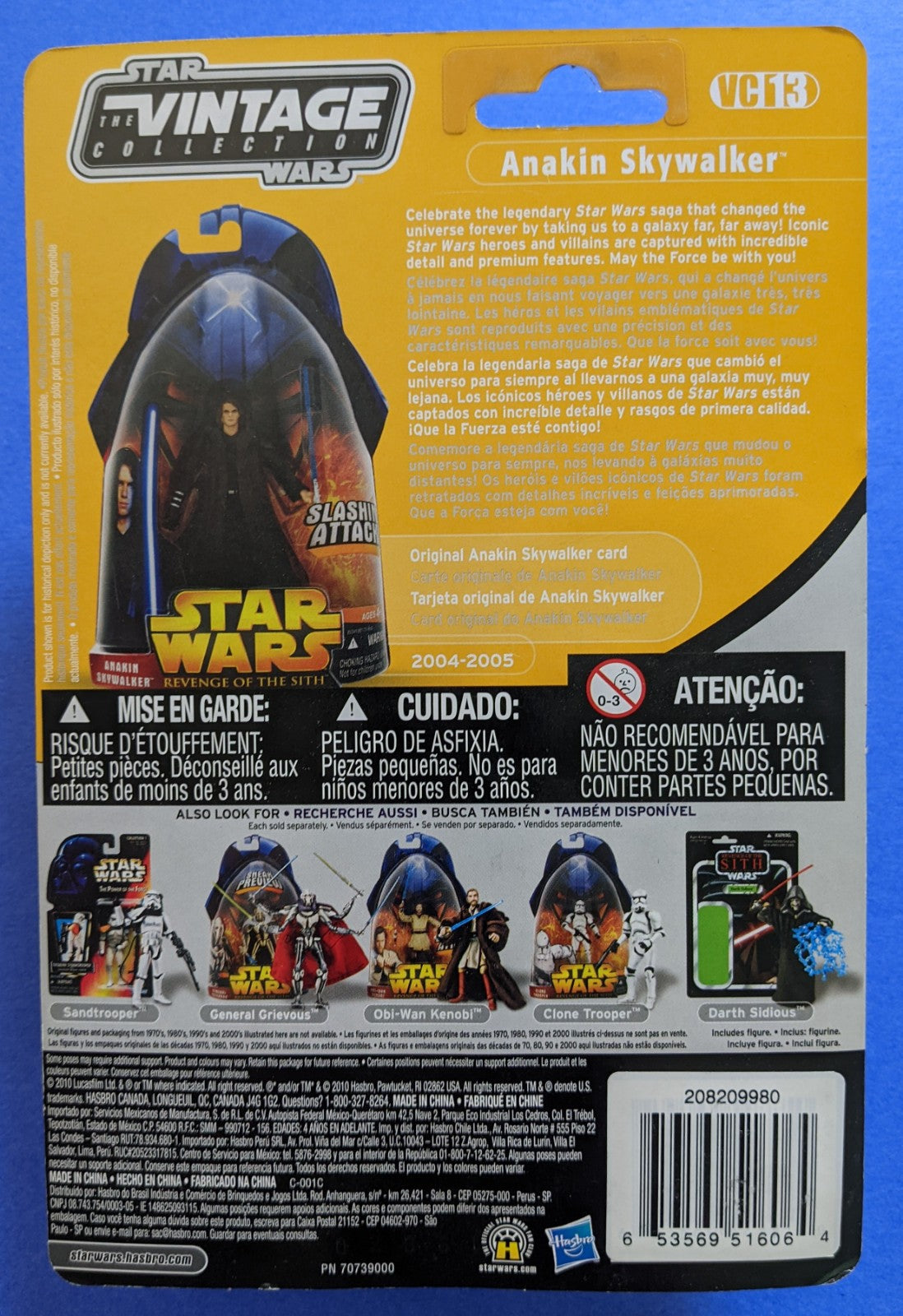 2010 Hasbro Star Wars Revenge Of The Sith (Vintage) - Anakin Skywalker #VC13