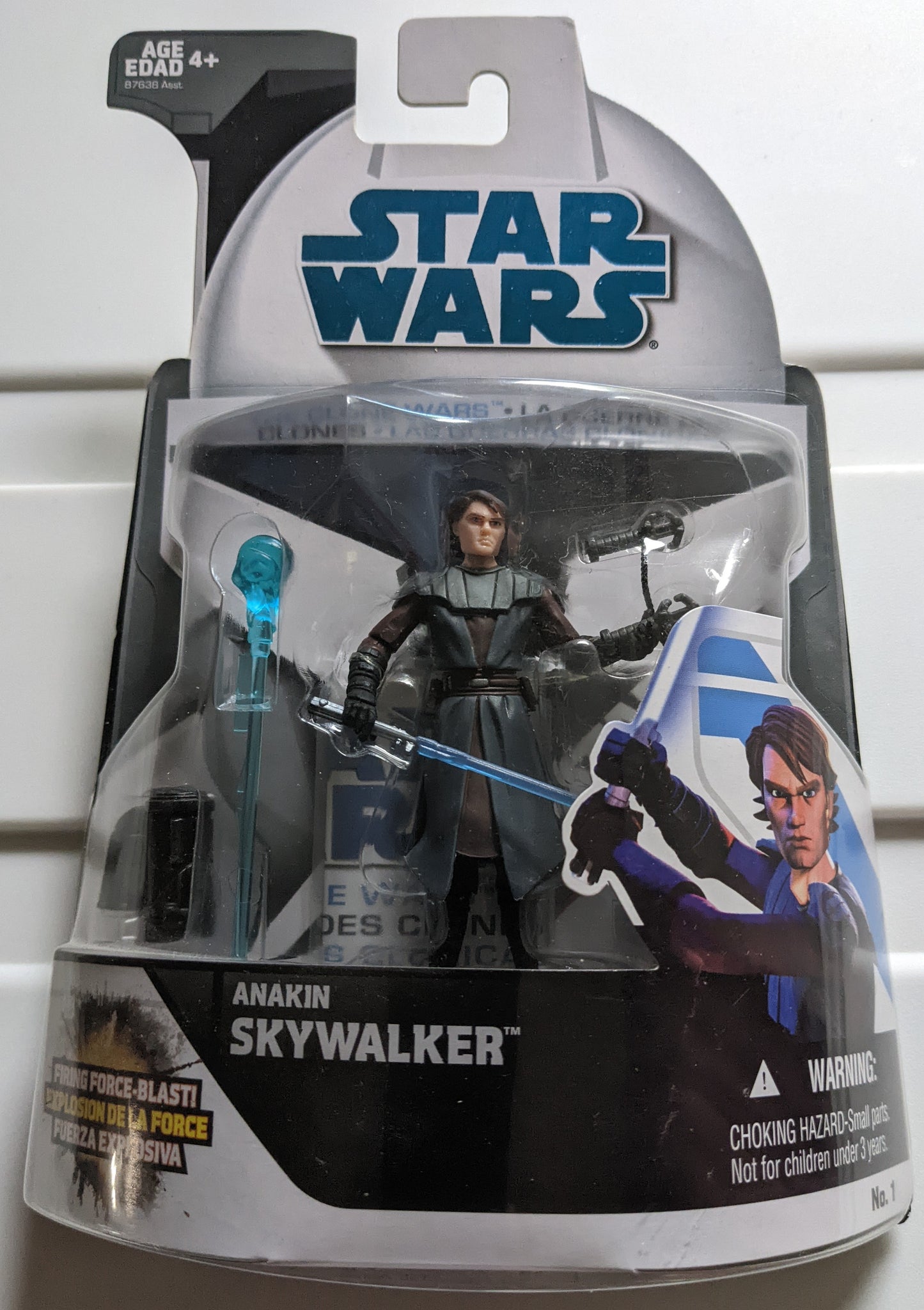 2008 Hasbro Star Wars The Clone Wars (Vintage) - Anakin Skywalker (w/ Firing Force Blast)