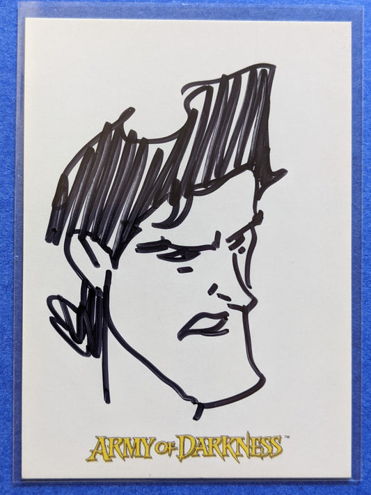 2005 Dynamic Forces Army Of Darkness Hand Drawn Sketch Card - Ash Williams