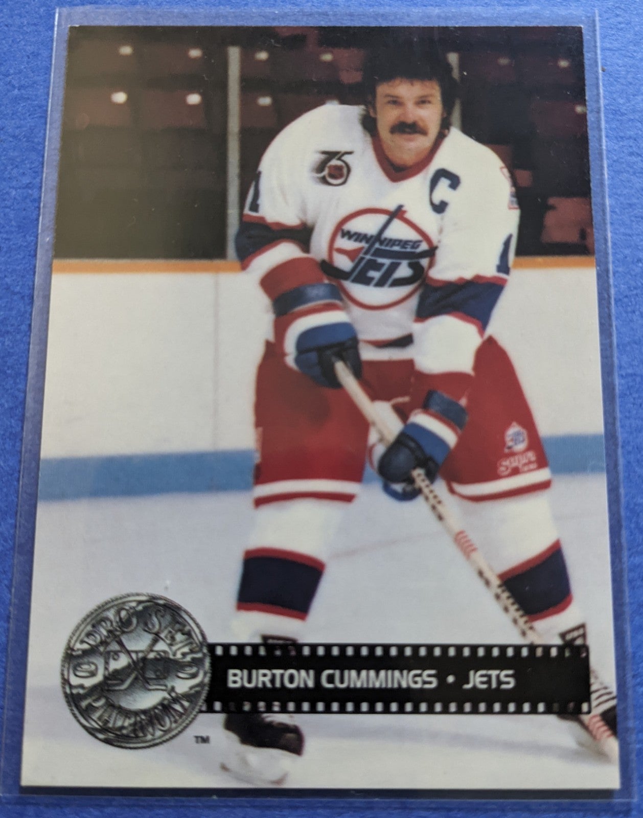 1992-93 Pro Set Platinum Winnipeg Jets Celebrity Captain - Burton Cummings #290