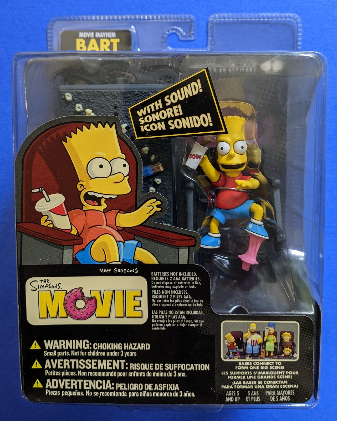 2007 McFarlane Toys The Simpsons Movie (Vintage) - Movie Mayhem Bart