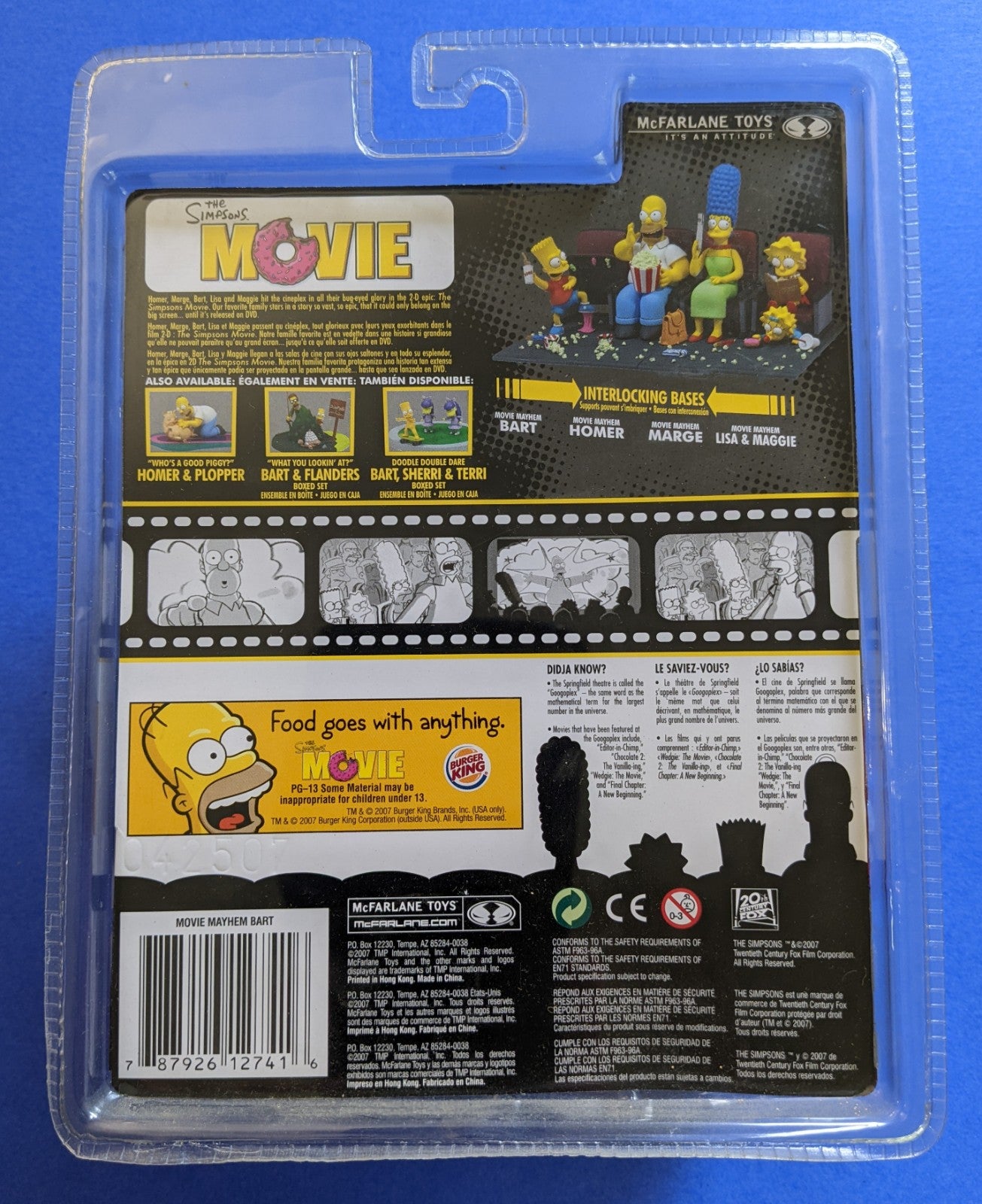 2007 McFarlane Toys The Simpsons Movie (Vintage) - Movie Mayhem Bart