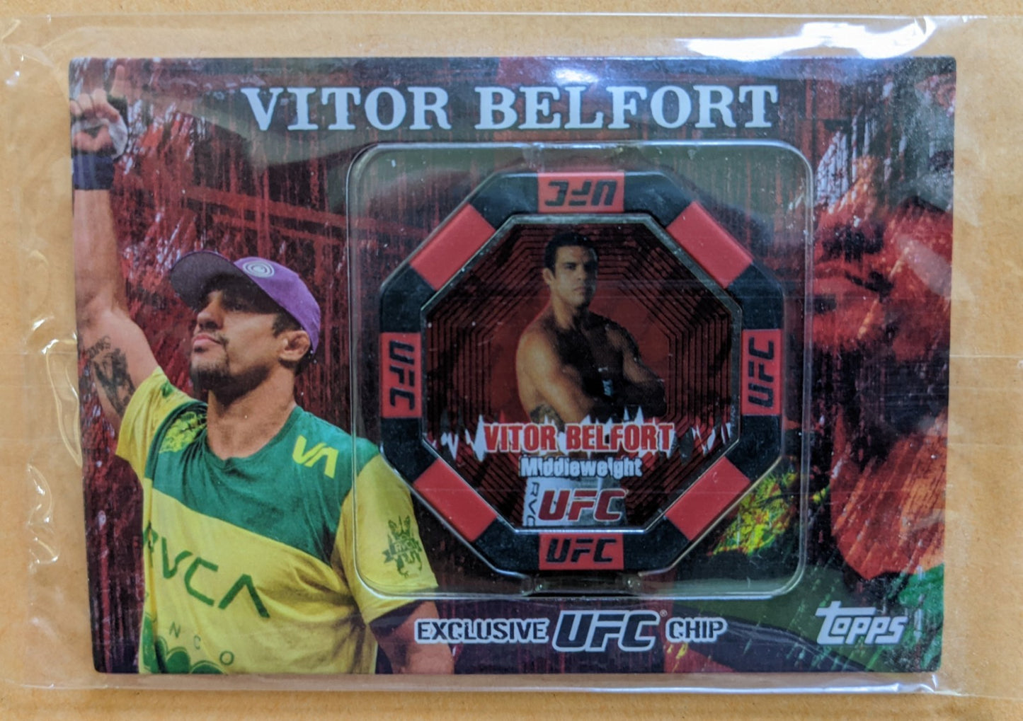 2010 Topps UFC Main Event Exclusive Poker Chip - Vitor Belfort #25