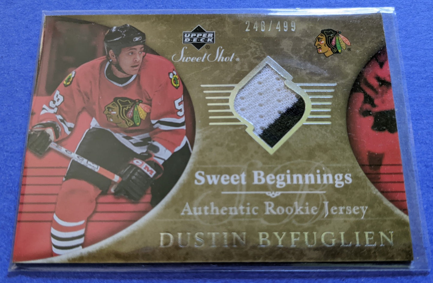 2006-07 Upper Deck Sweet Beginnings Rookie Jersey - Dustin Byfuglien #114 (248/499)